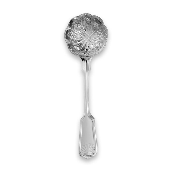 Fiddle Thread & Shell Cranberry Spoon