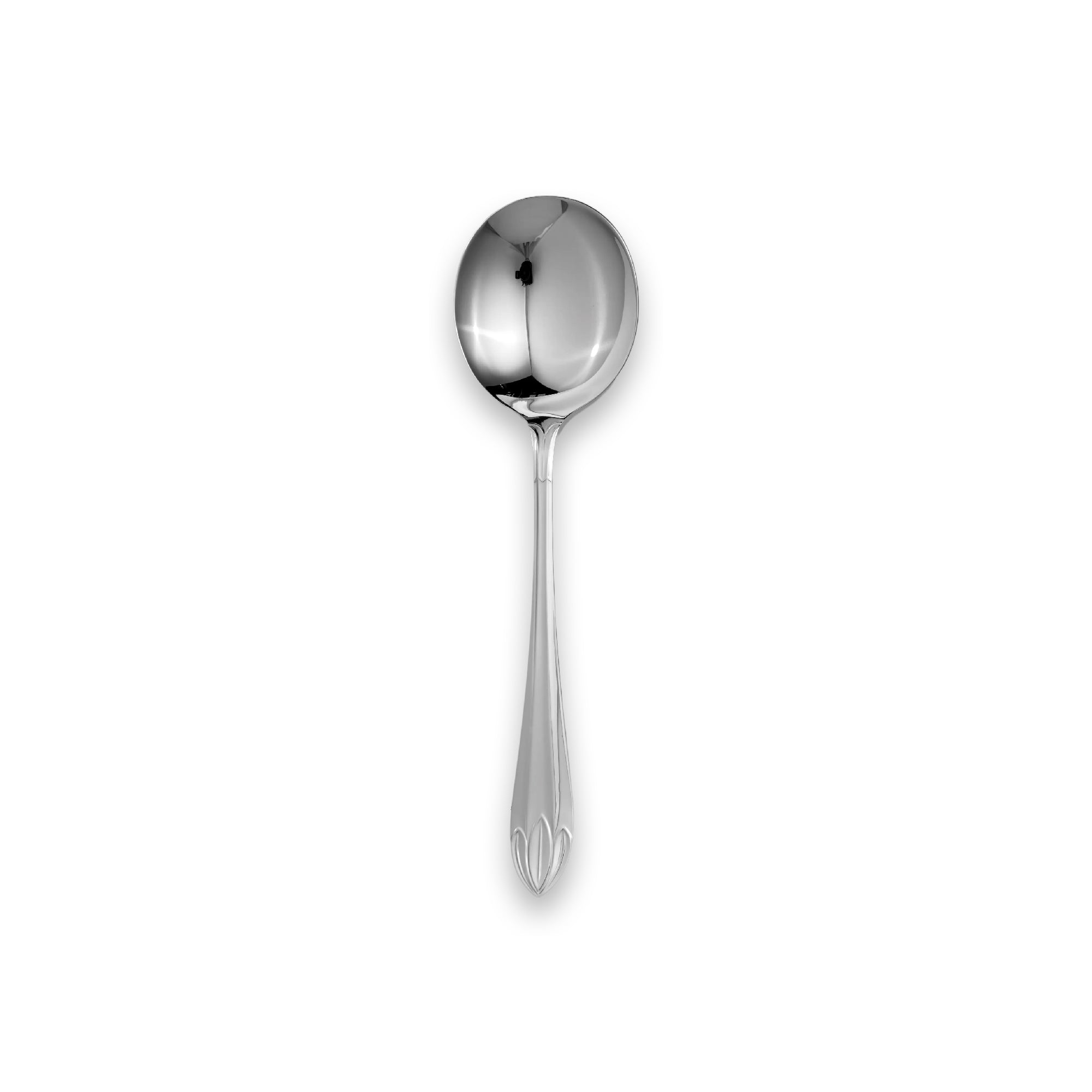 Lotus Soup Spoon Carrs Silver