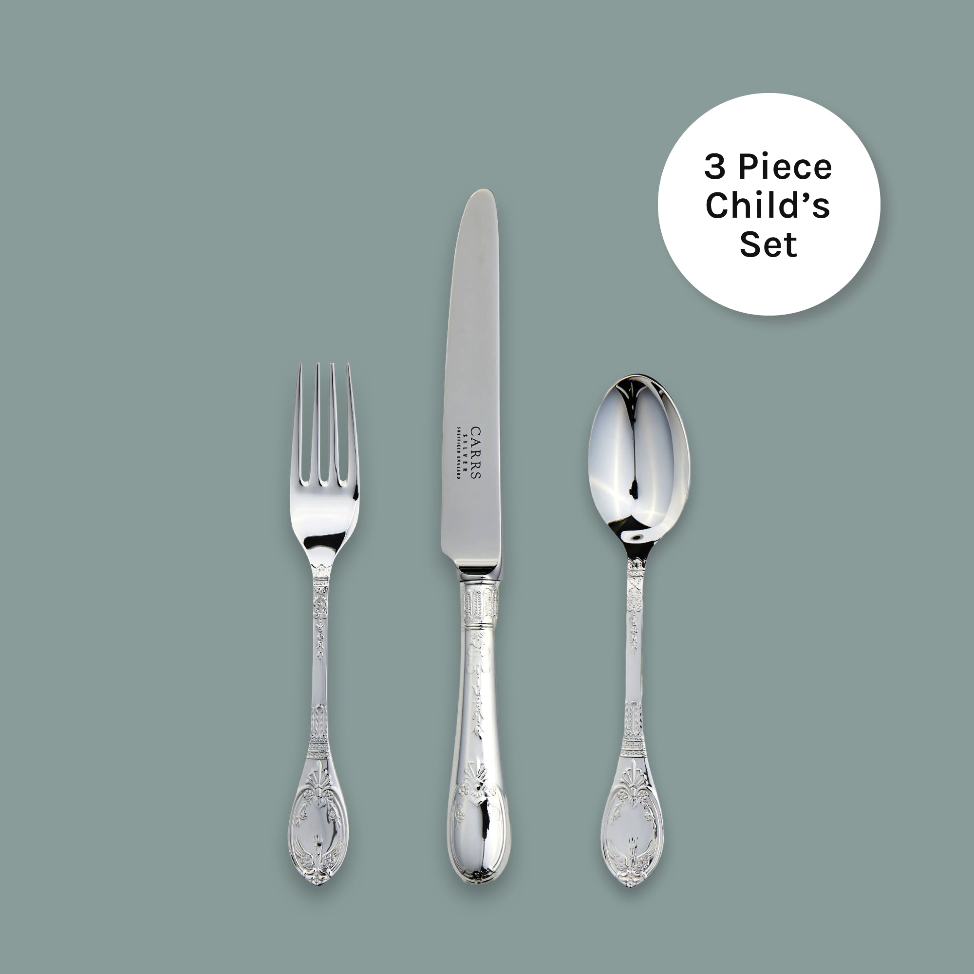 ChΓ’teau Cutlery Piece Child's Set β Carrs Silver