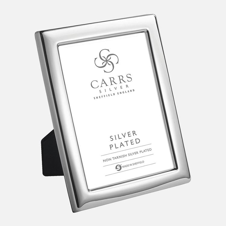 Plain Photo Frame Velvet Back Silver Plated | Carrs Silver