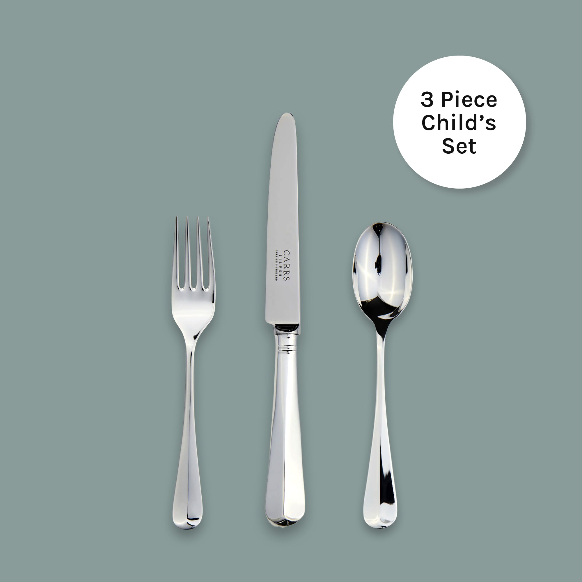Rattail Cutlery Piece Child's Set – Carrs Silver