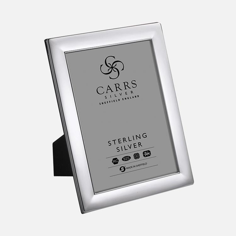 Plain Photo Frame Wood Back Sterling Silver | Carrs Silver