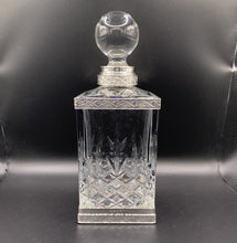 Load image into Gallery viewer, SALE - Spirit Decanter With Decorative Ornate Silver Bands
