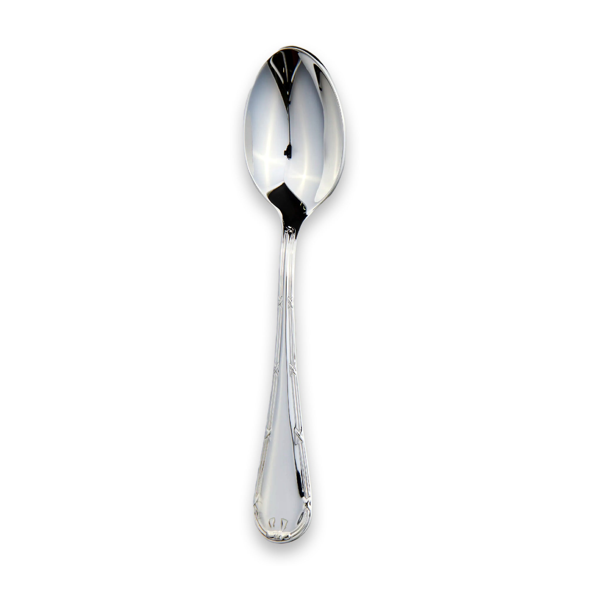English Reed & Ribbon Tea Spoon | Carrs Silver