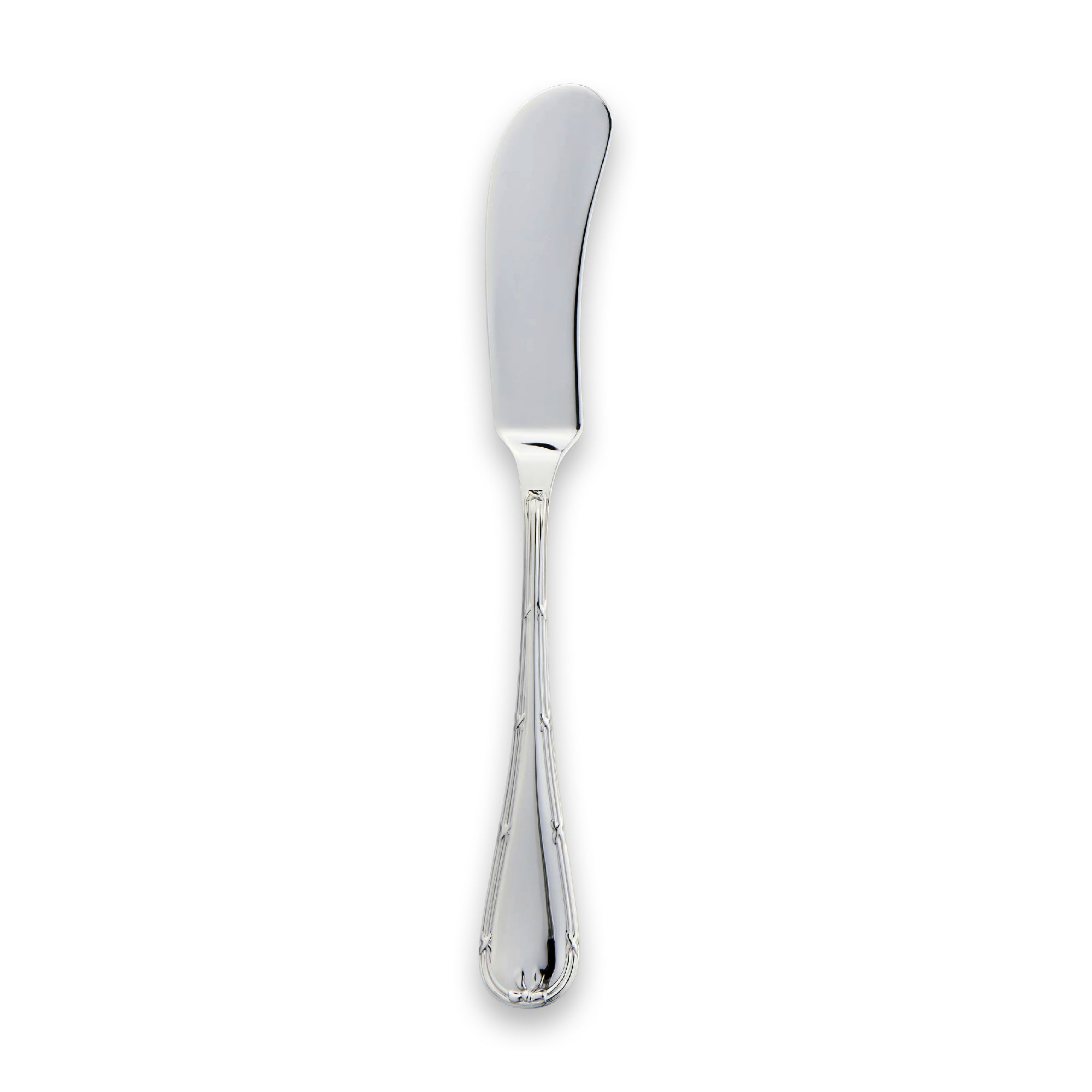 English Reed & Ribbon Butter Spreader | Carrs Silver