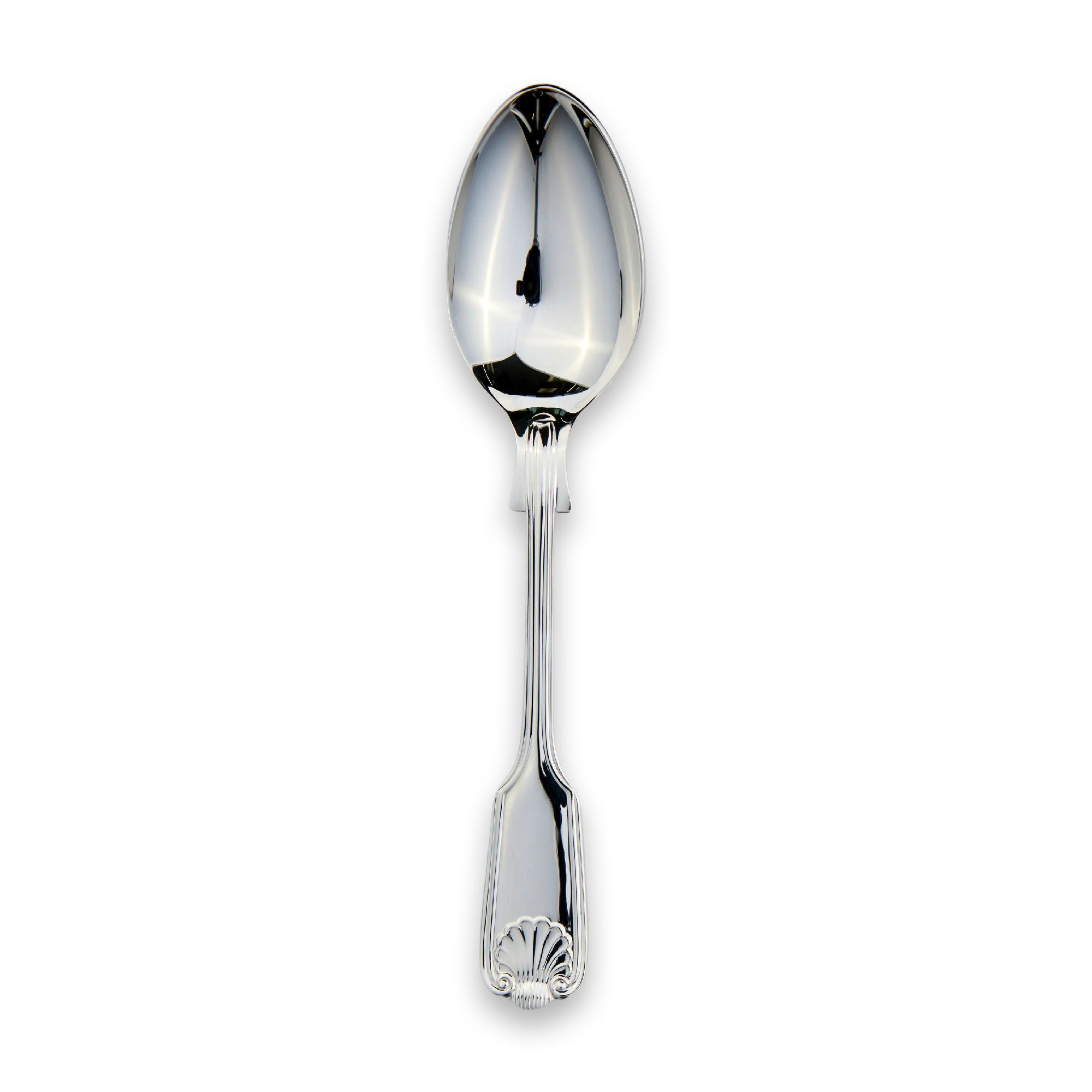 Fiddle Thread & Shell Tea Spoon | Carrs Silver
