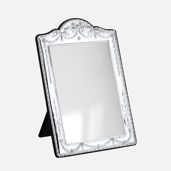 Traditional Antique Style Sterling Silver Mirror