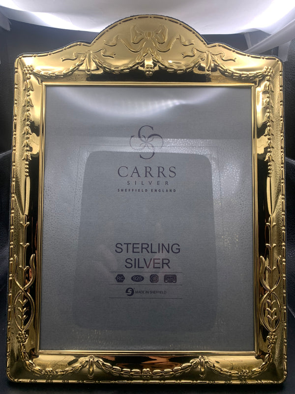 SLIGHT SECOND - 70% off - Sterling Silver Gold Plated Photo Frame 10" x 8" - BA34-SS