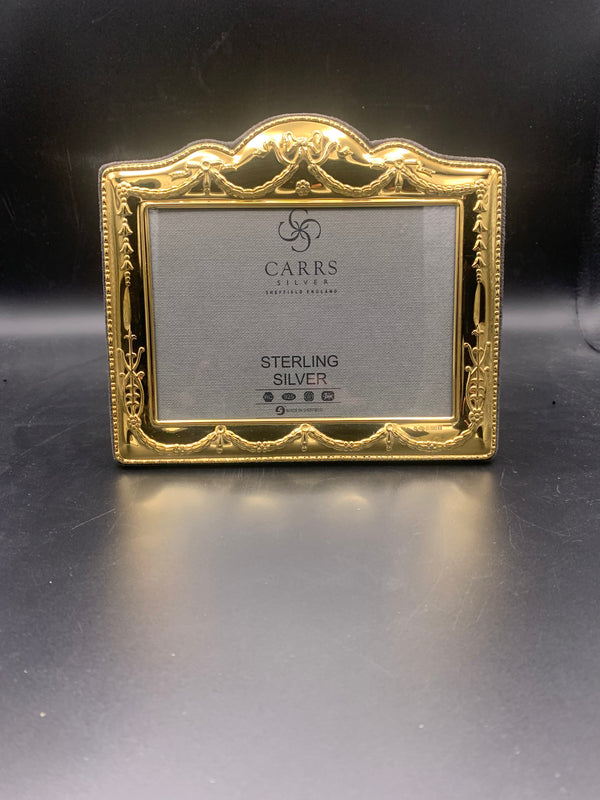 SLIGHT SECOND - 70% off - Sterling Silver Gold Plated Photo Frame 3.5" x 5" - BA58-SS