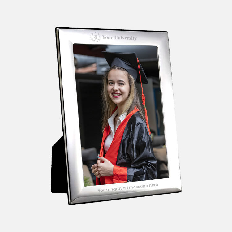 Graduation Silver Frame Graduation Photo Frame in Silver with Black Wood | Carrs Silver
