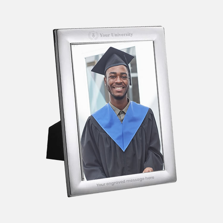 Graduation Silver Frame Graduation Photo Frame in Silver with Wood Back | Carrs Silver