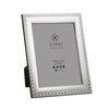 New Greek Key Sterling Silver Photo Frame With Wood Back