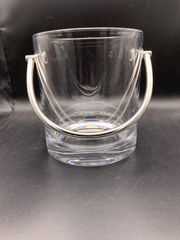 SLIGHT SECOND - 70% off - Sterling Silver & Glass Ice Bucket IB6-SS