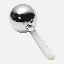 Load image into Gallery viewer, Sterling Silver Baby&#39;s Rattle With Mother of Pearl Handle
