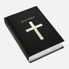 Black Holy Bible Plain Cross Sterling Silver