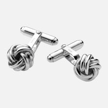 Load image into Gallery viewer, Celtic Sterling Silver Knot Cufflinks
