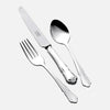 Child's Silver Plated 3 Piece Cutlery Set Dubarry Design
