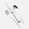 Child's Silver Plated 3 Piece Cutlery Set Grecian Design