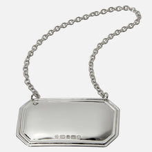 Load image into Gallery viewer, Sterling Silver Octagonal Decanter Label
