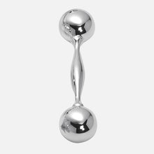 Load image into Gallery viewer, Sterling Silver Dumb Bell Baby&#39;s Rattle
