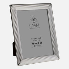 Load image into Gallery viewer, Fluted Sterling Silver Photo Frame With Wood Back
