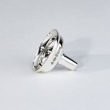 Load image into Gallery viewer, Sterling Silver Hip Flask In Presentation Case
