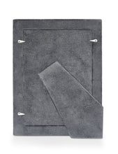 Load image into Gallery viewer, Bead Sterling Silver Photo Frame With Grey Velvet Back
