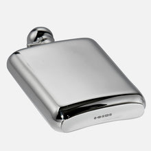 Load image into Gallery viewer, Sterling Silver Hip Flask In Presentation Case
