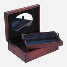 Load image into Gallery viewer, Large Wooden Keepsake Box With Oval Beaded Sterling Silver Lid
