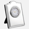 Mini Sterling Silver Clock Bead Design With Grey Velvet Back