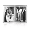 Double Sterling Silver Photo Frame With Wood Back