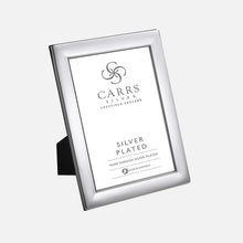 Load image into Gallery viewer, Plain Silver Plated Photo Frame With Wood Back
