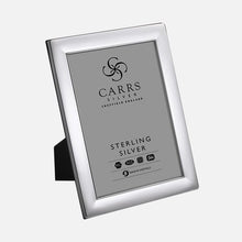 Load image into Gallery viewer, Plain Sterling Silver Photo Frame With Wood Back
