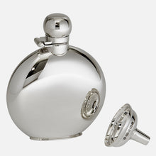 Load image into Gallery viewer, Sterling Silver Round Hip Flask
