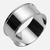 Sterling Silver Round Napkin Ring With Wrapped Edge