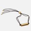 SALE - Silk Thread Gold Plated Slider Bracelet