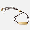 SALE - Silk Thread Gold Plated Slider Bracelet
