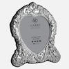 Traditional Sterling Silver Heart Photo Frame Grey Velvet Back