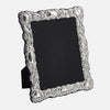 Traditional Sterling Silver Photo Frame With Grey Velvet Back