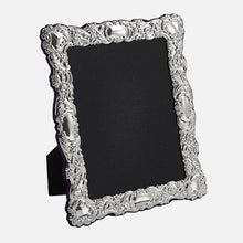 Load image into Gallery viewer, Traditional Sterling Silver Photo Frame With Grey Velvet Back
