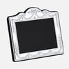 Traditional Sterling Silver Photo Frame With Grey Velvet Back