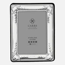 Load image into Gallery viewer, Traditional 3.5&quot; x 2.5&quot; Sterling Silver Photo Frame With Grey Velvet Back
