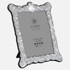 Traditional 8" x 6" Sterling Silver Photo Frame With Grey Velvet Back