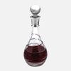 Wine Decanter Sterling Silver Spiral Cut 24% Lead Crystal