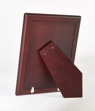 Load image into Gallery viewer, Silver Photo Frame Modern Design with Wood Back in Sterling Silver
